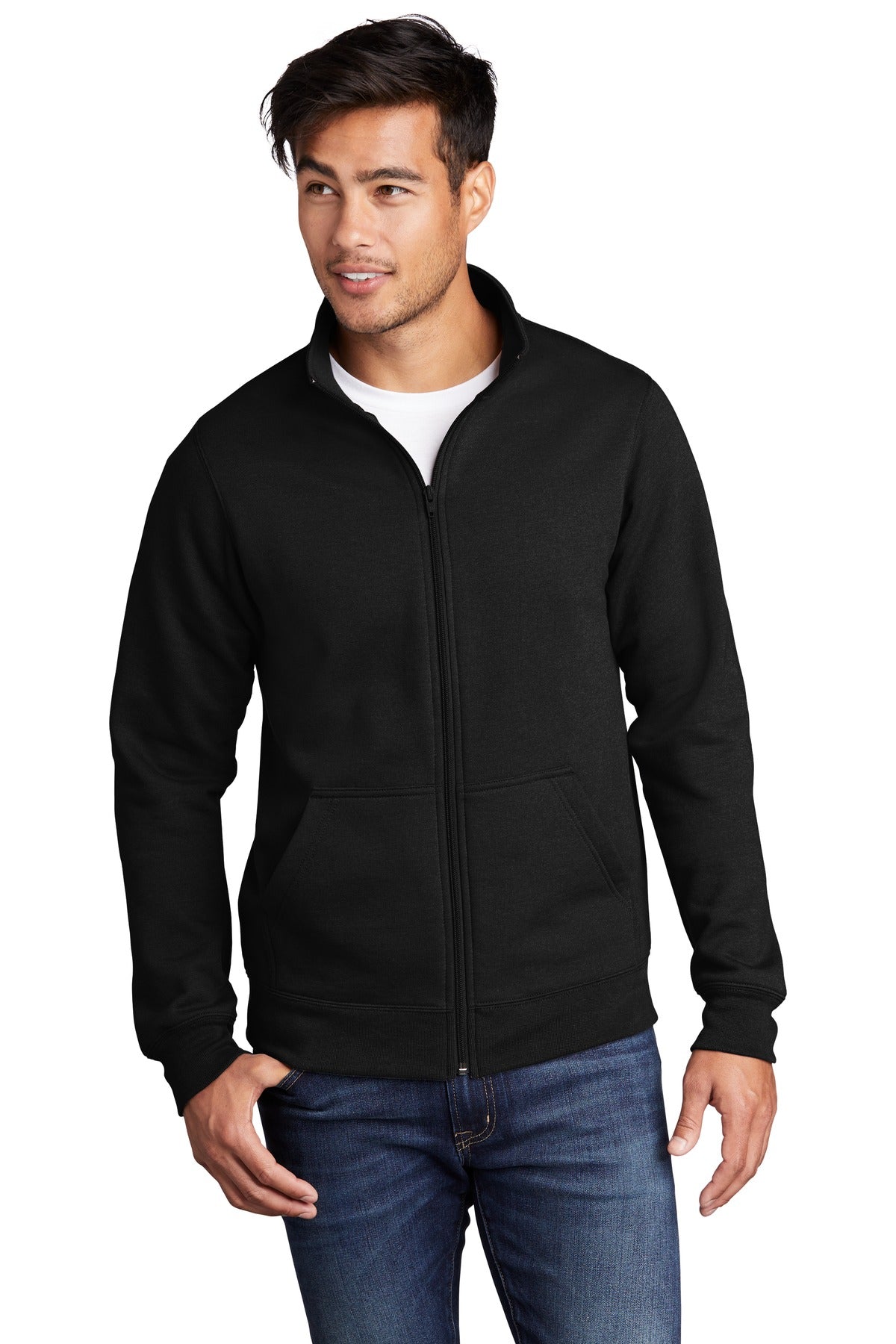 Port & Co™ Core Fleece Cadet Full-Zip Sweatshirt PC78FZ