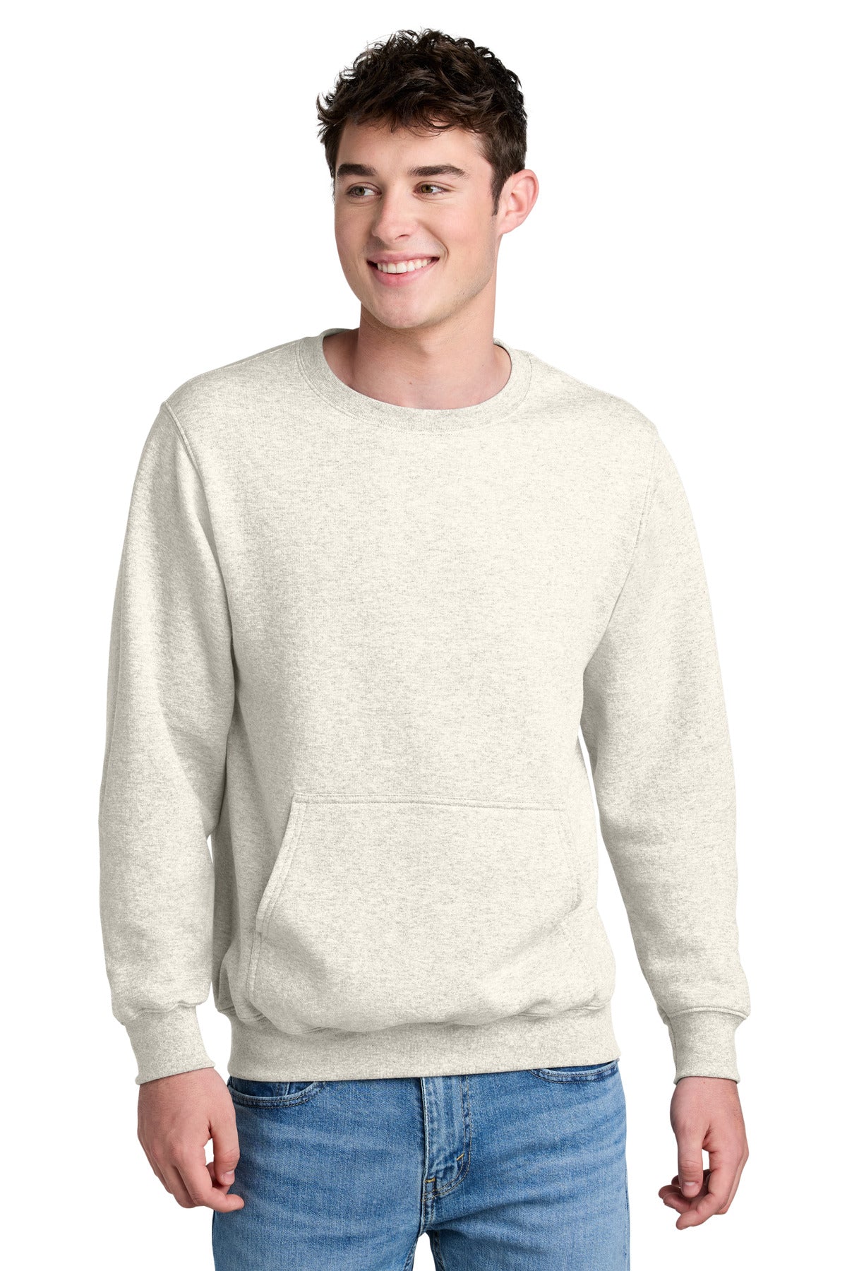 Port & Co™ Core Fleece Crewneck Pocket Sweatshirt PC78PKT