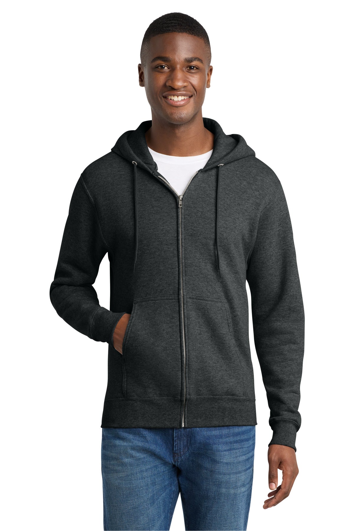 Port & Co™ Core Fleece Full-Zip Hooded Sweatshirt PC78ZH