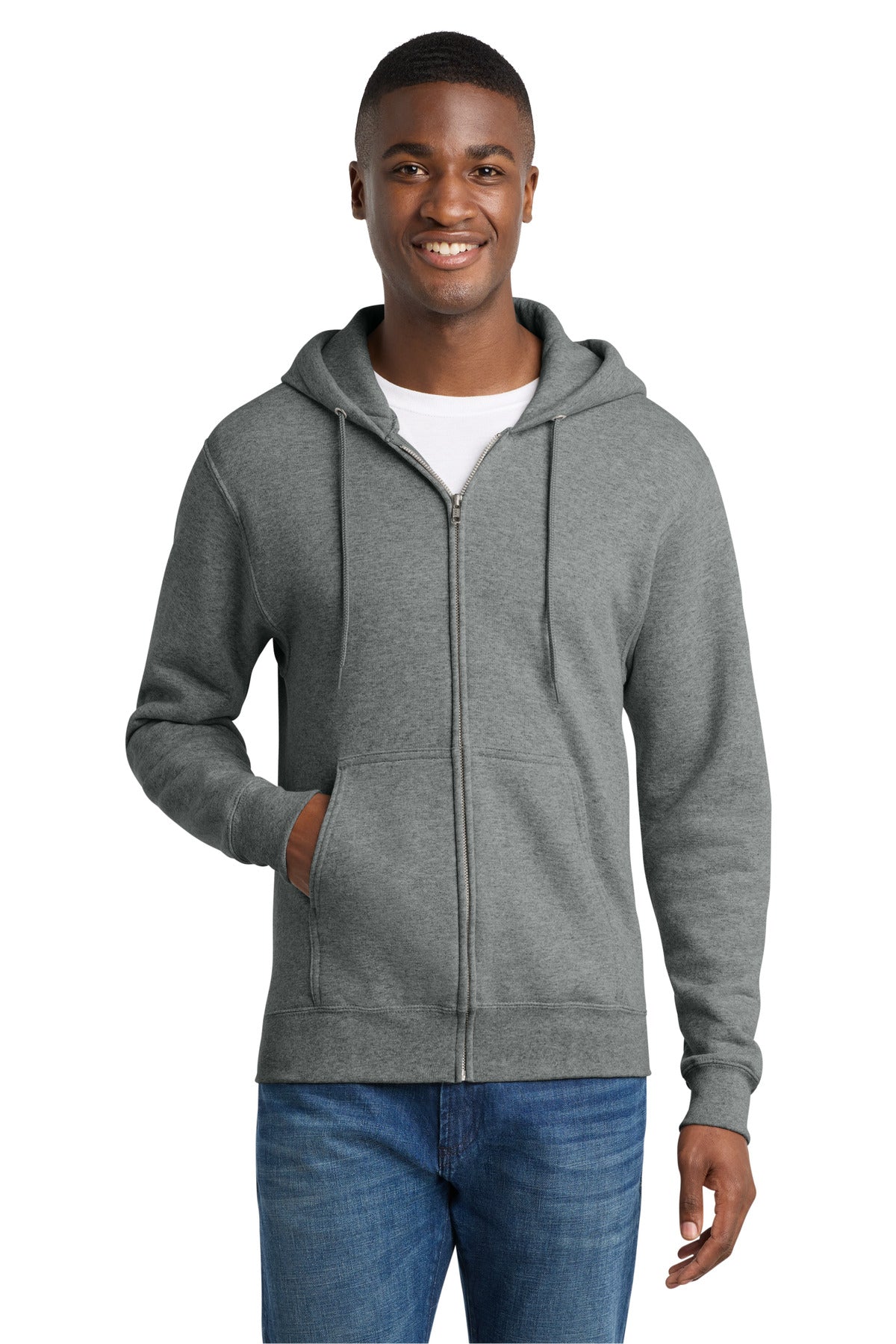 Port & Co™ Core Fleece Full-Zip Hooded Sweatshirt PC78ZH