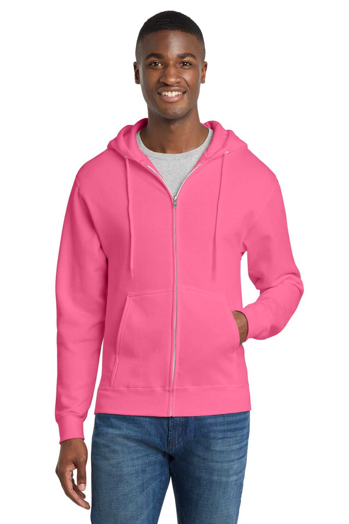 Port & Co™ Core Fleece Full-Zip Hooded Sweatshirt PC78ZH