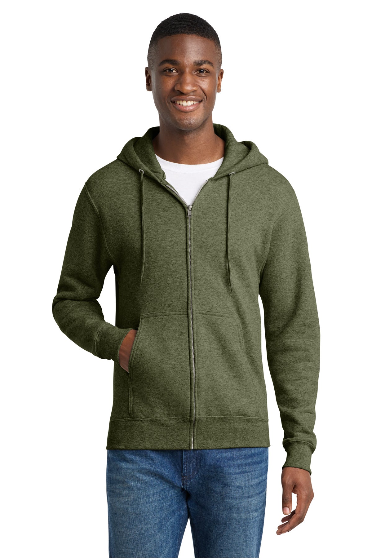 Port & Co™ Core Fleece Full-Zip Hooded Sweatshirt PC78ZH