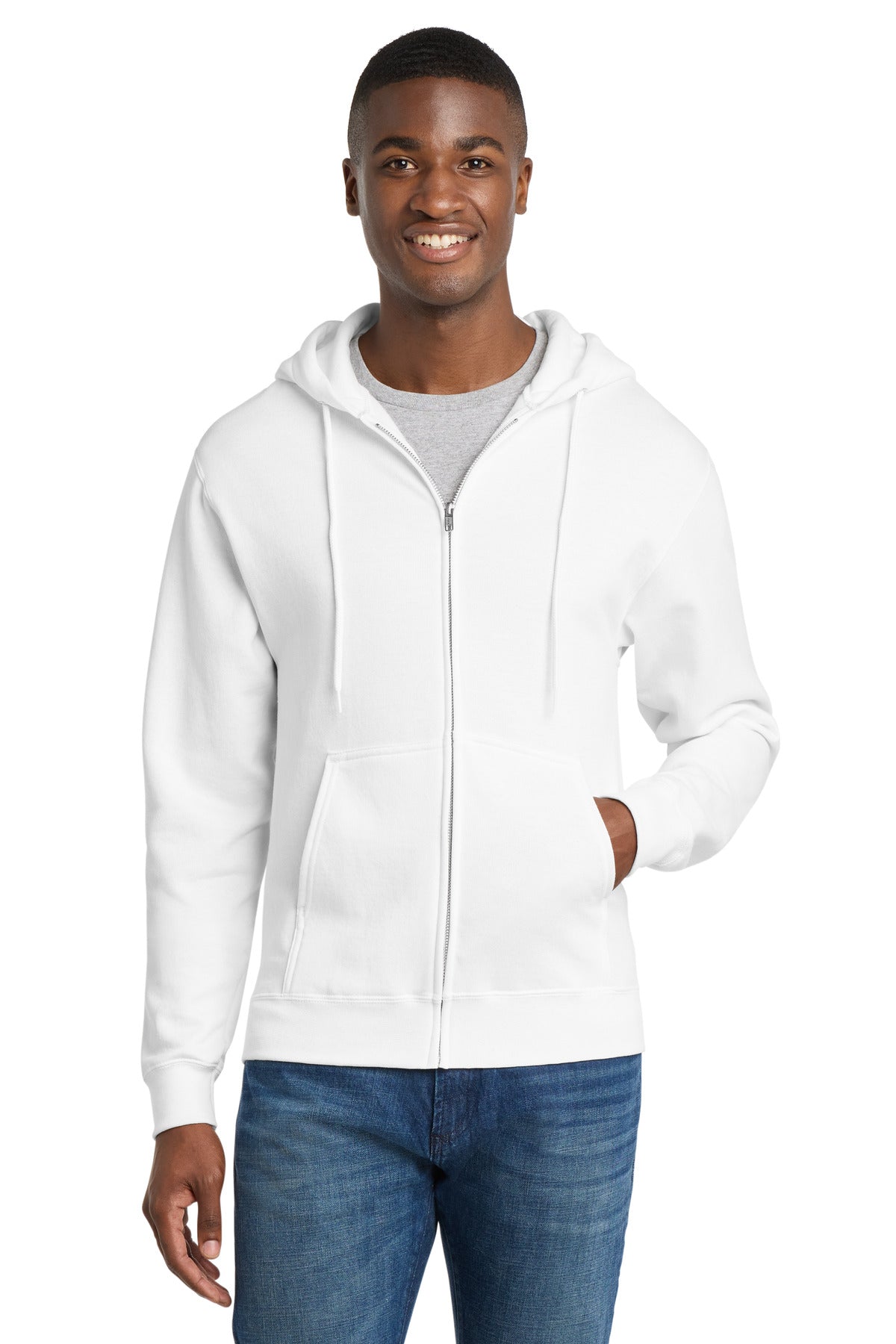 Port & Co™ Core Fleece Full-Zip Hooded Sweatshirt PC78ZH