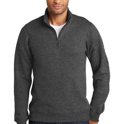 Port & CompanyÂ® Fan Favorite Fleece 1/4-Zip Pullover Sweatshirt. PC850Q
