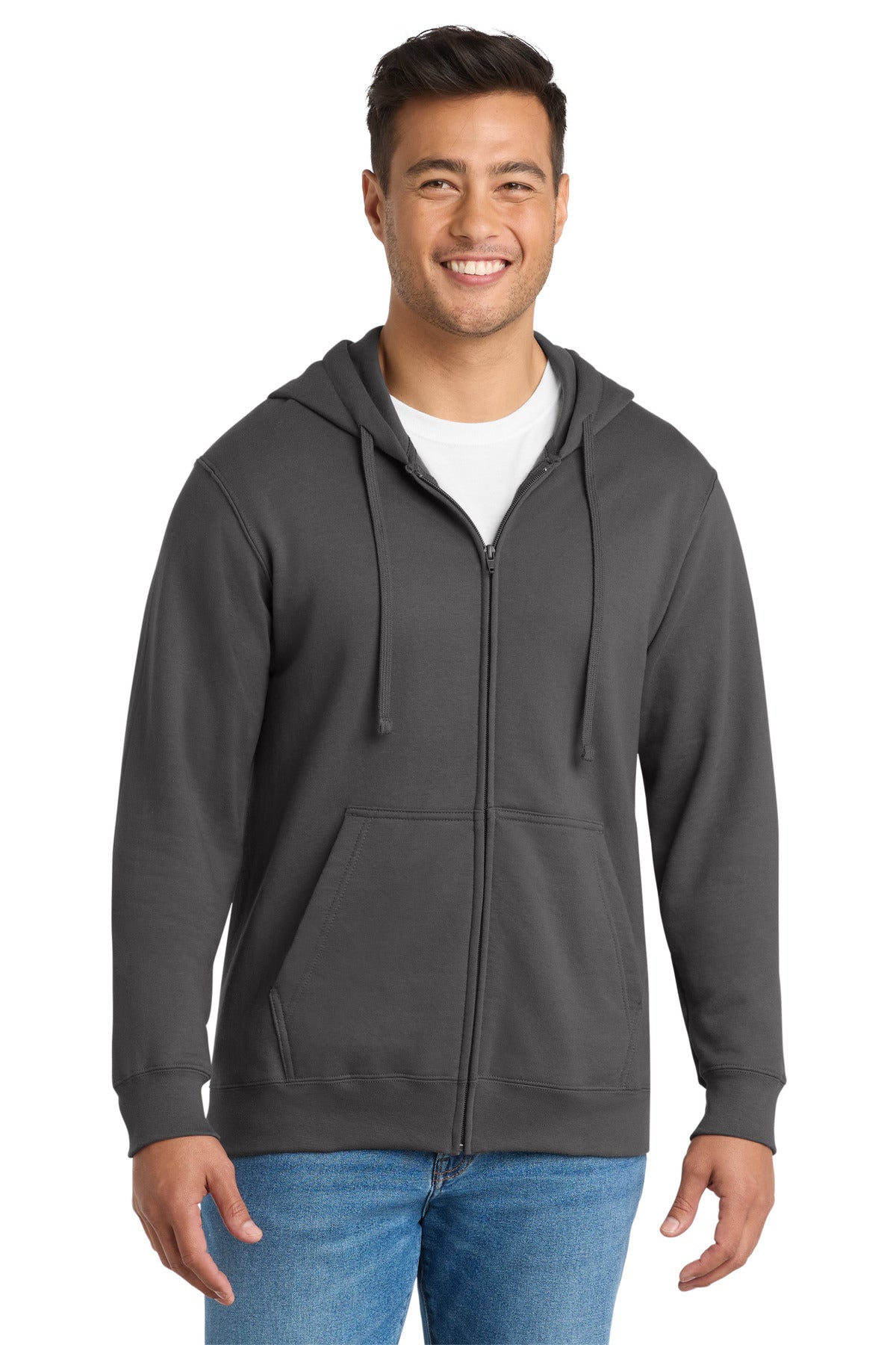 Port & Co™ Fan Favorite Fleece Full-Zip Hooded Sweatshirt PC850ZH