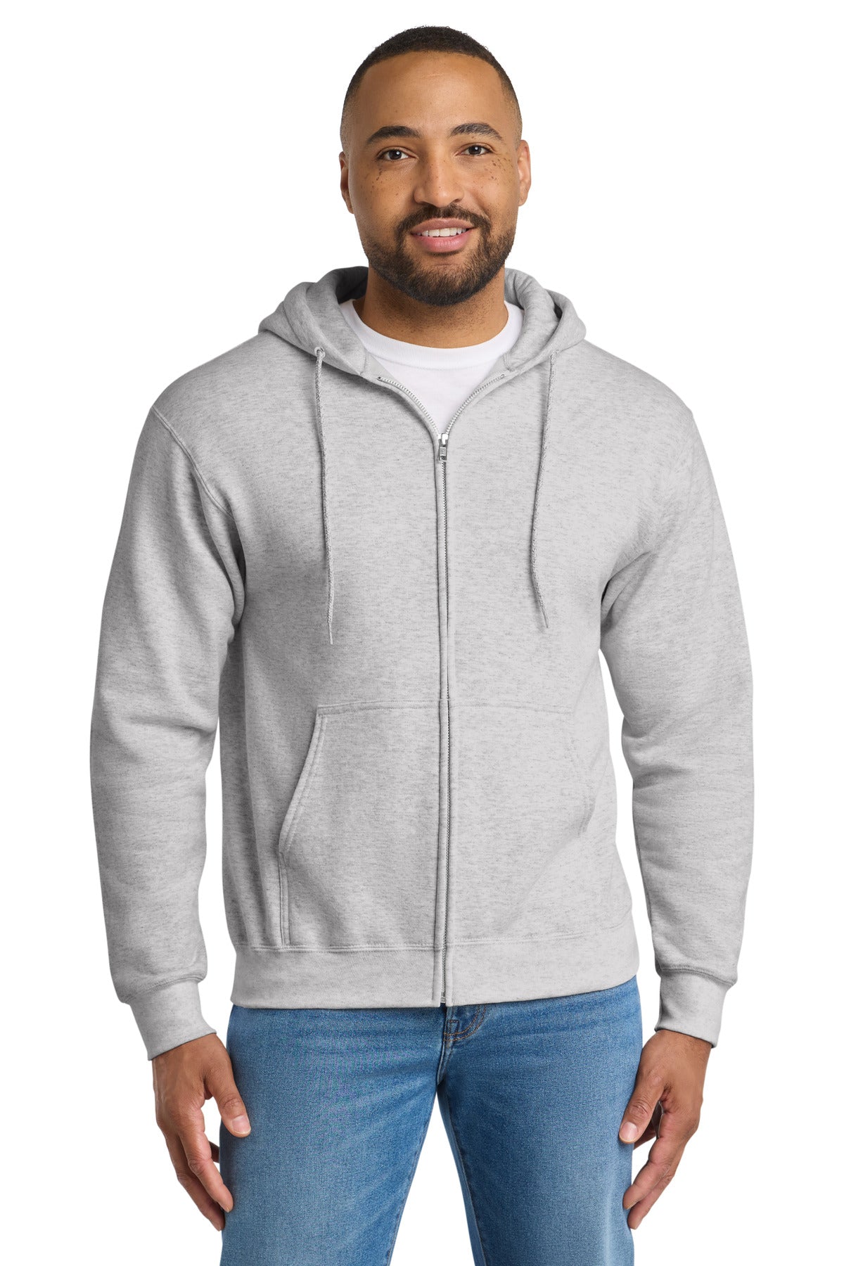 Port & Co™ Tall Essential Fleece Full-Zip Hooded Sweatshirt PC90ZHT