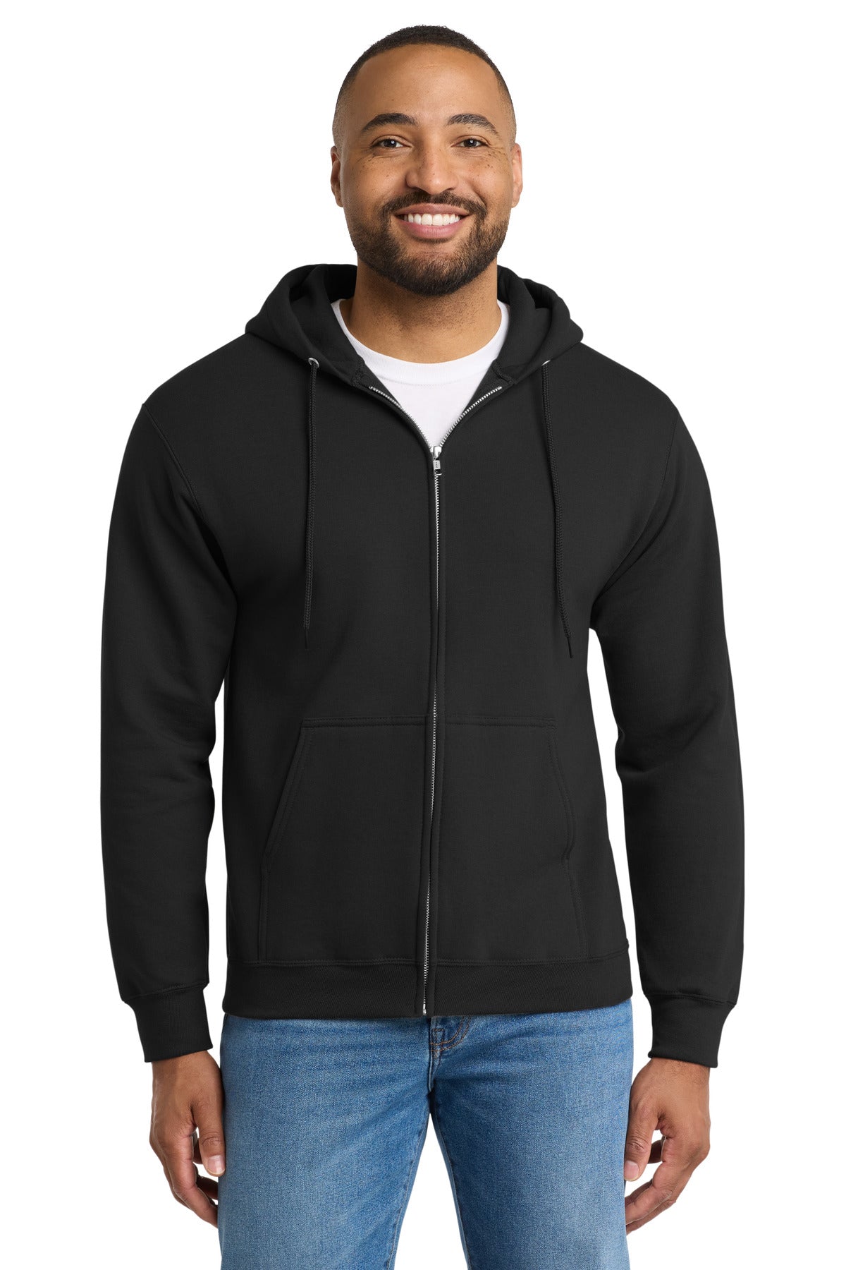 Port & Co™ Tall Essential Fleece Full-Zip Hooded Sweatshirt PC90ZHT
