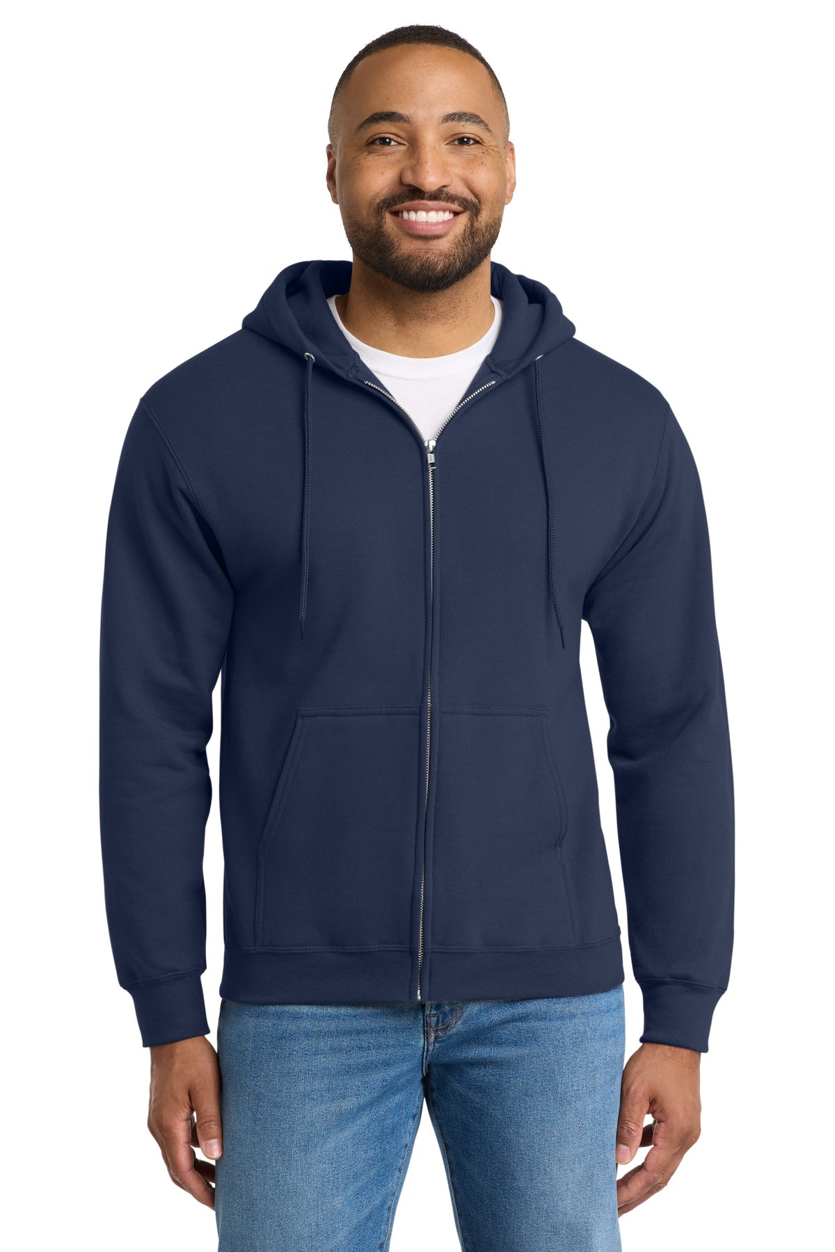 Port & Co™ Tall Essential Fleece Full-Zip Hooded Sweatshirt PC90ZHT