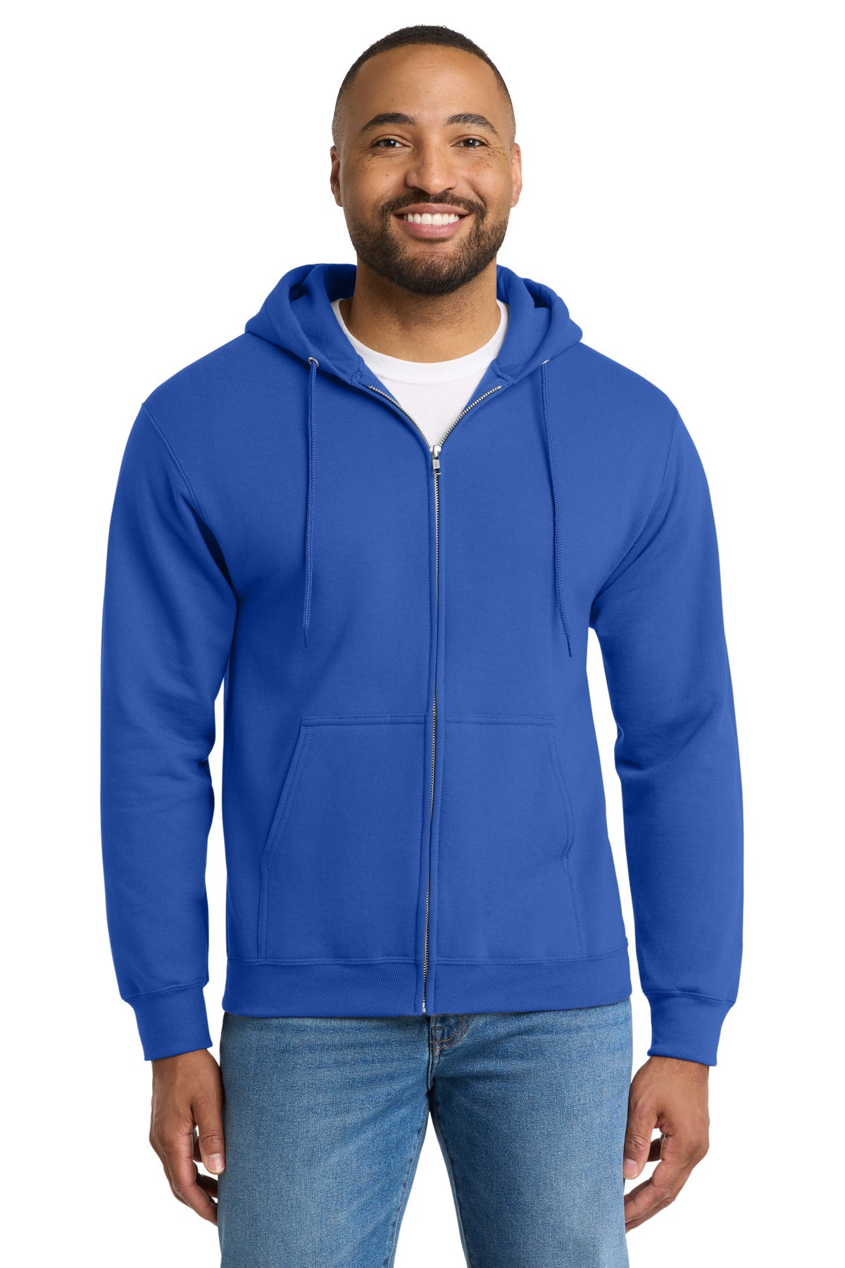 Port & Co™ Tall Essential Fleece Full-Zip Hooded Sweatshirt PC90ZHT