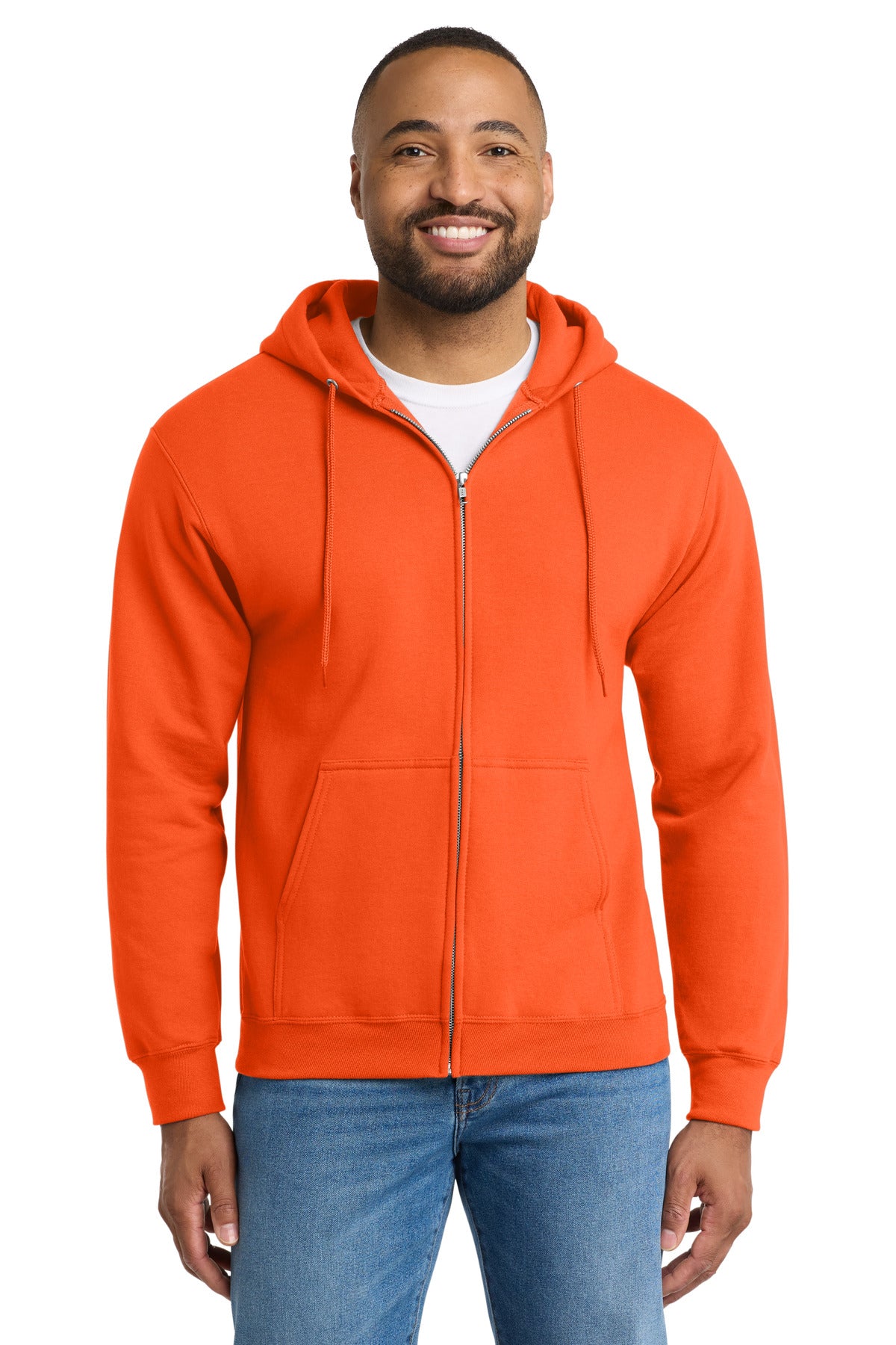 Port & Co™ Tall Essential Fleece Full-Zip Hooded Sweatshirt PC90ZHT