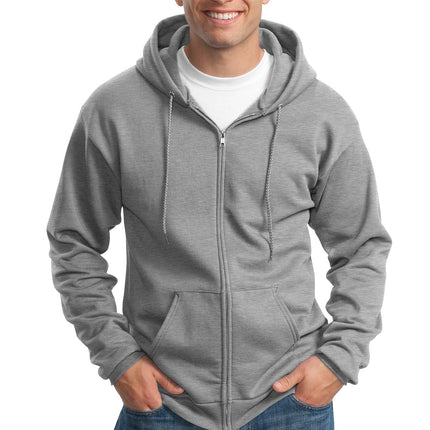 Port & Company ®  Tall Essential Fleece Full-Zip Hooded Sweatshirt. PC90ZHT