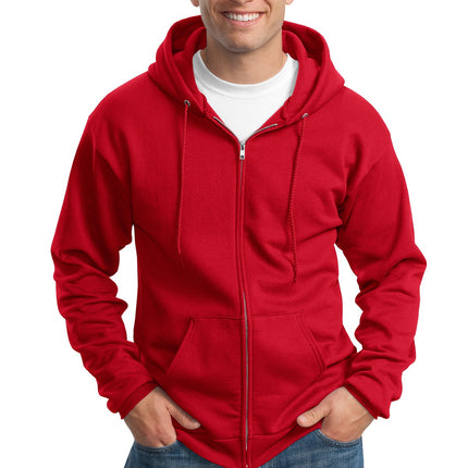 Port & Company ®  Tall Essential Fleece Full-Zip Hooded Sweatshirt. PC90ZHT