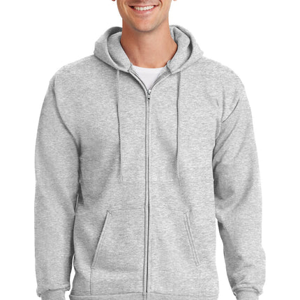 Port & Company ®  Essential Fleece Full-Zip Hooded Sweatshirt.  PC90ZH