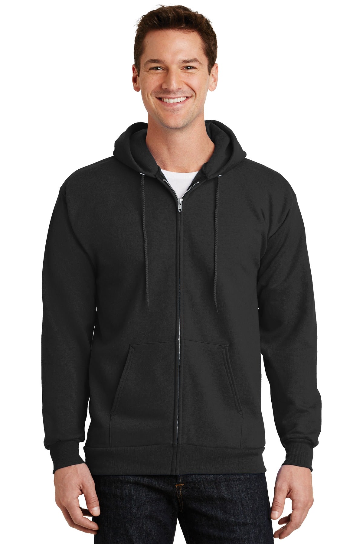 Port & Co™ Essential Fleece Full-Zip Hooded Sweatshirt  PC90ZH