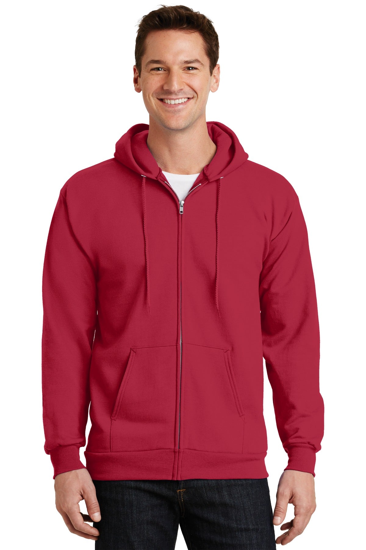 Port & Co™ Essential Fleece Full-Zip Hooded Sweatshirt  PC90ZH