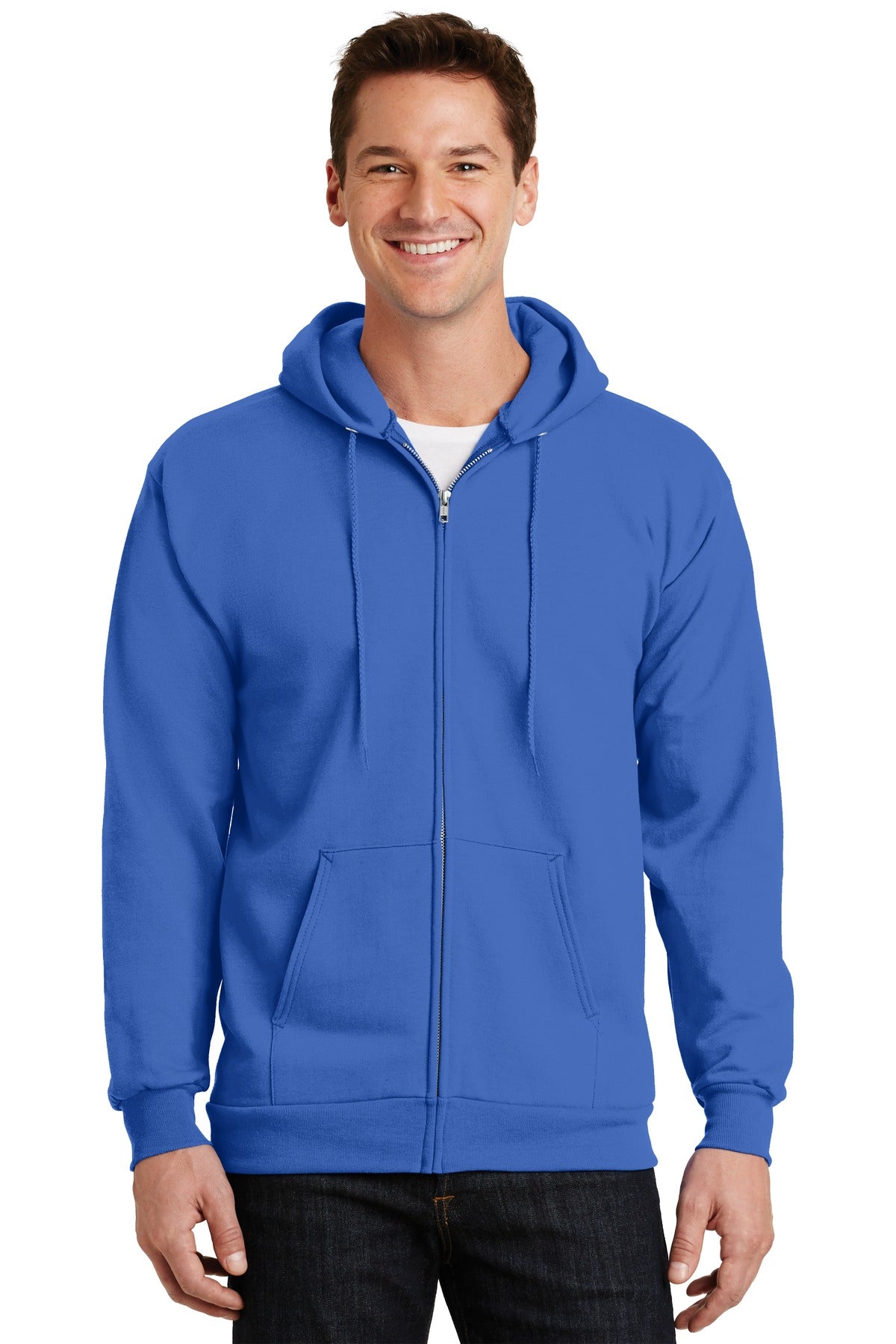 Port & Co™ Essential Fleece Full-Zip Hooded Sweatshirt  PC90ZH