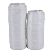 Empress Dome Lid for 10-20oz Paper Hot Cups White 10 / 100 cs