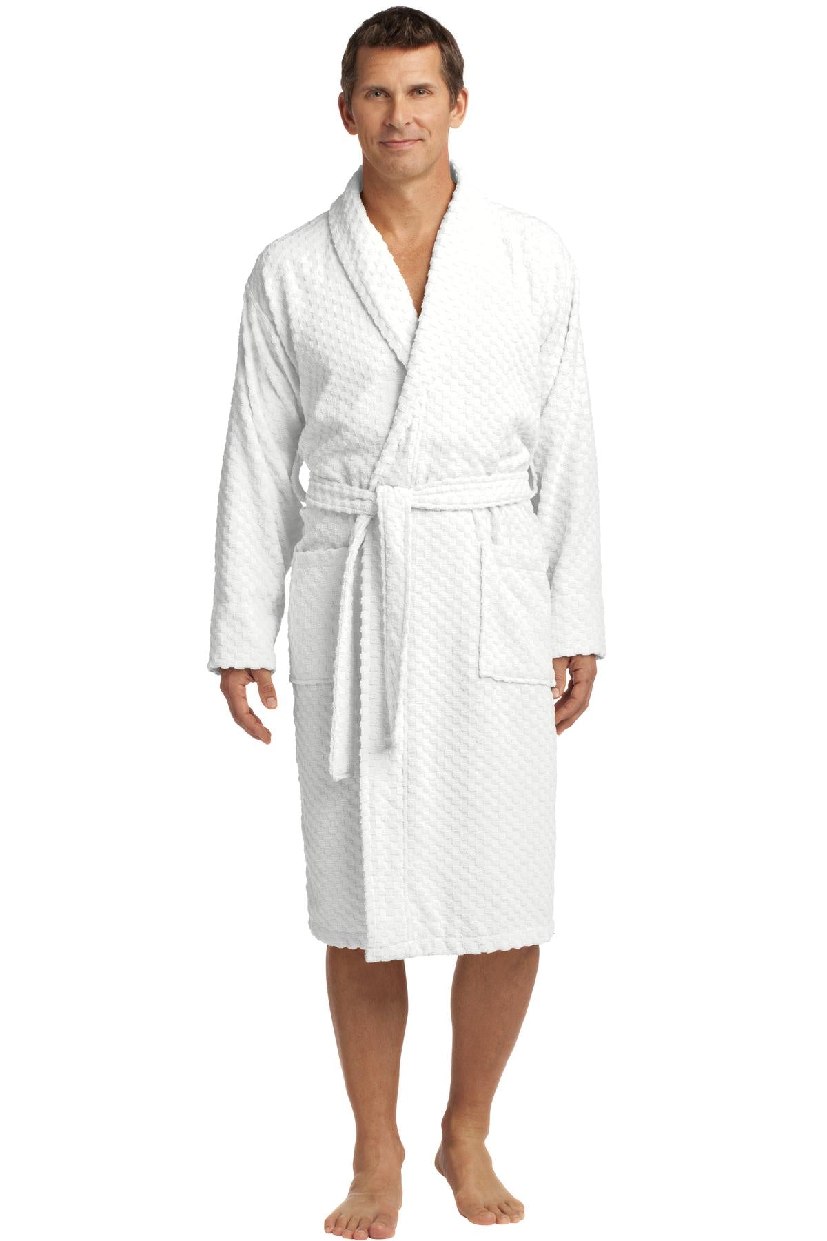 Port Authority® Checkered Terry Shawl Collar Robe R103