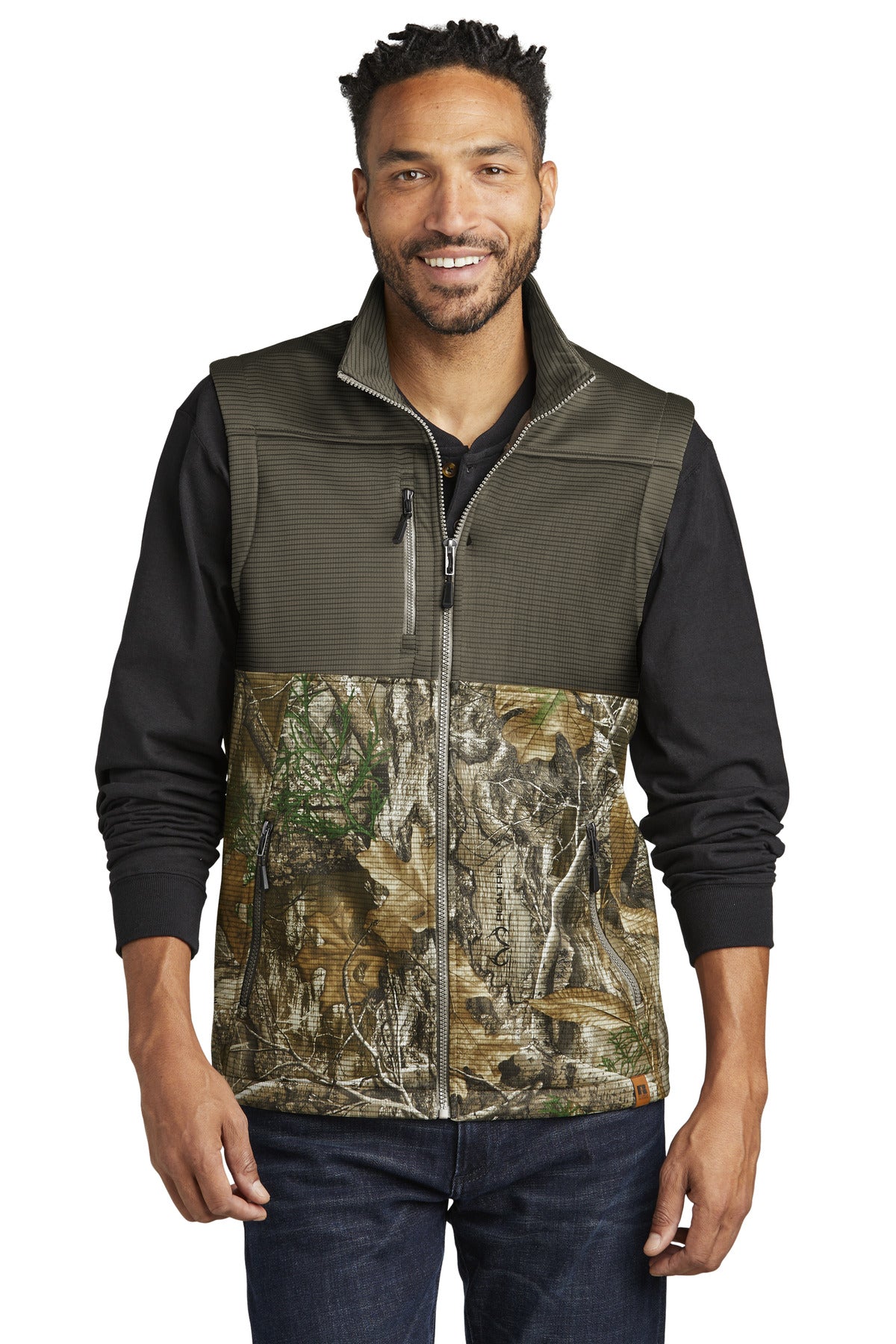 Russell Outdoors Realtree® Atlas Colorblock Soft Shell Vest RU604