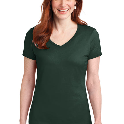 Hanes ®  Women's Perfect-T Cotton V-Neck T-Shirt. S04V