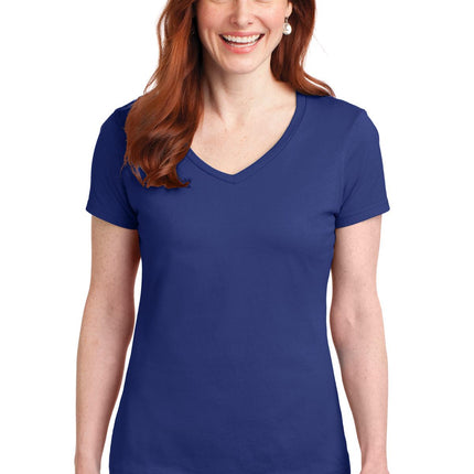 Hanes ®  Women's Perfect-T Cotton V-Neck T-Shirt. S04V