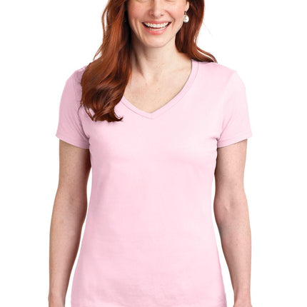 Hanes ®  Women's Perfect-T Cotton V-Neck T-Shirt. S04V