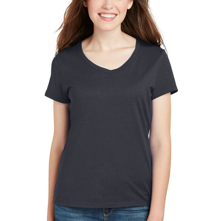 Hanes ®  Women's Perfect-T Cotton V-Neck T-Shirt. S04V
