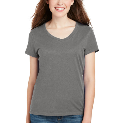 Hanes ®  Women's Perfect-T Cotton V-Neck T-Shirt. S04V