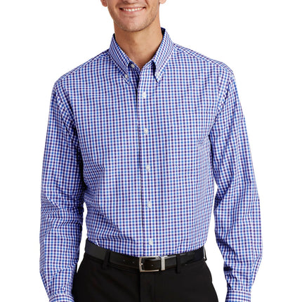 Port Authority ®  Long Sleeve Gingham Easy Care Shirt. S654