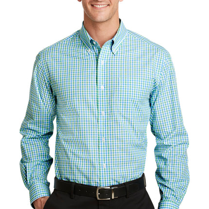 Port Authority ®  Long Sleeve Gingham Easy Care Shirt. S654