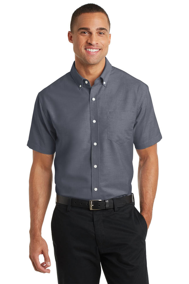 Port Authority ®  Short Sleeve SuperPro   Oxford Shirt. S659
