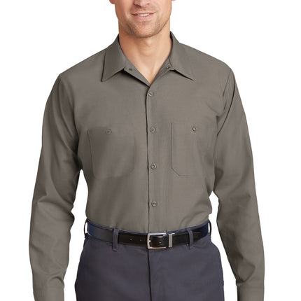 Red Kap ®  Long Size, Long Sleeve Industrial Work Shirt. SP14LONG