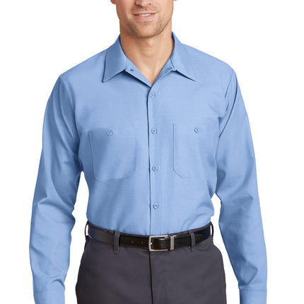 Red Kap ®  Long Size, Long Sleeve Industrial Work Shirt. SP14LONG