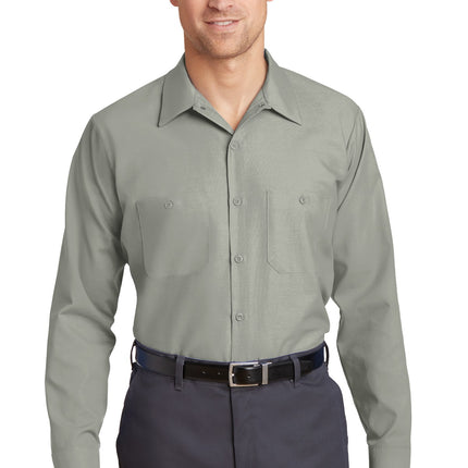 Red Kap ®  Long Size, Long Sleeve Industrial Work Shirt. SP14LONG