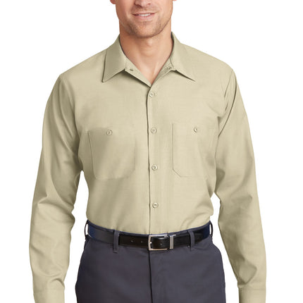 Red Kap ®  Long Size, Long Sleeve Industrial Work Shirt. SP14LONG