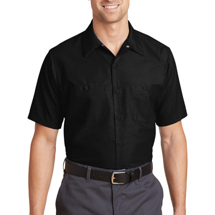Red Kap ®  Long Size, Short Sleeve Industrial Work Shirt. SP24LONG