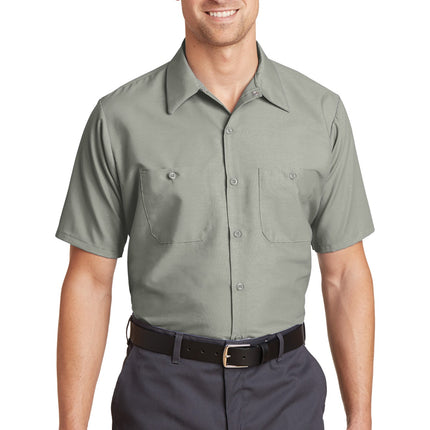 Red Kap ®  Long Size, Short Sleeve Industrial Work Shirt. SP24LONG