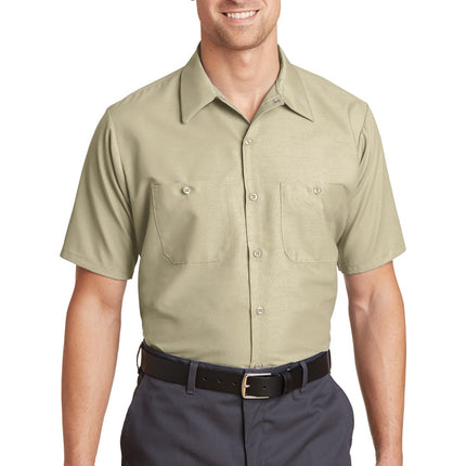 Red Kap ®  Long Size, Short Sleeve Industrial Work Shirt. SP24LONG