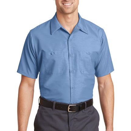 Red Kap ®  Long Size, Short Sleeve Industrial Work Shirt. SP24LONG