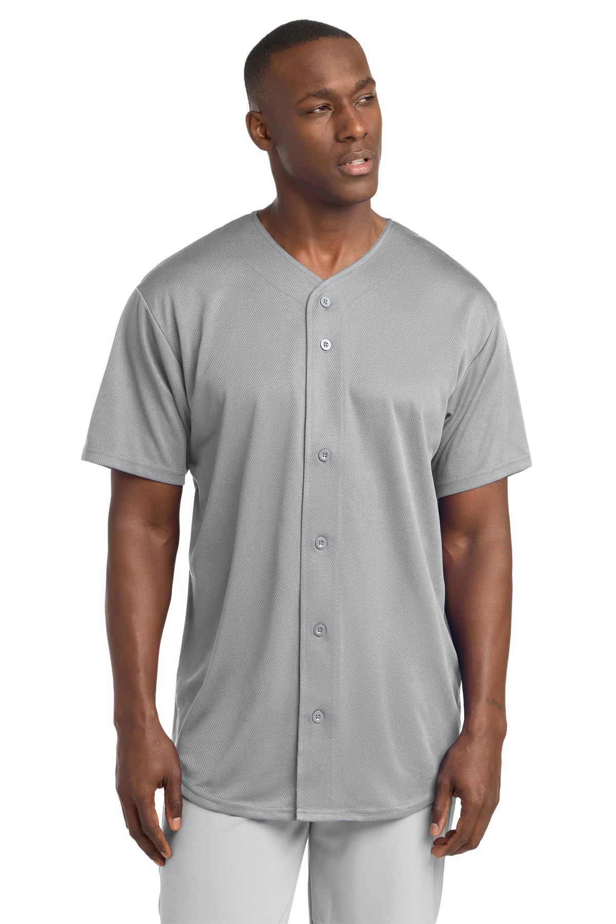 Sport-Tek® PosiCharge® Tough Mesh Full-Button Jersey ST220