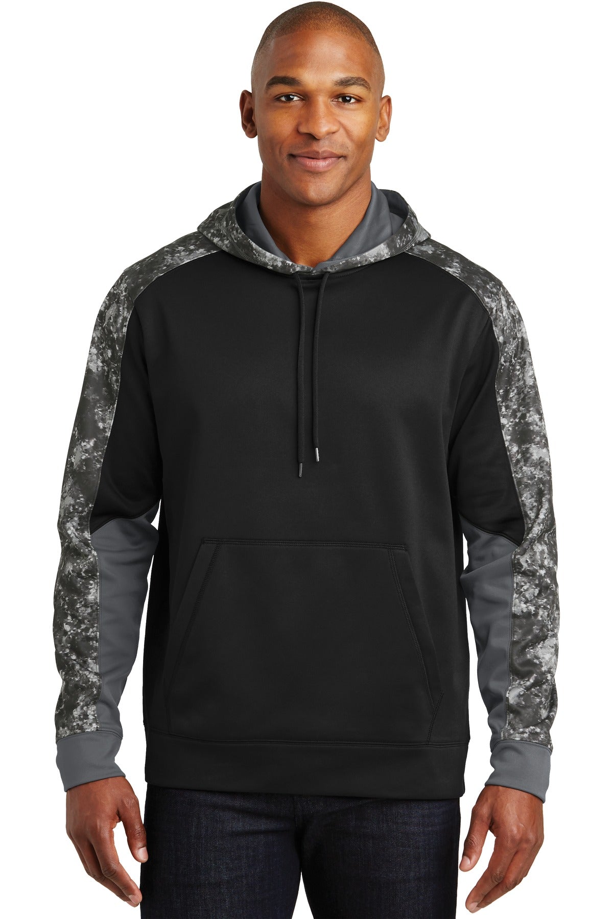 Sport-Tek® Sport-Wick® Mineral Freeze Fleece Colorblock Hooded Pullover ST231
