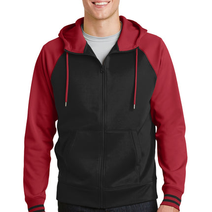 Sport-Tek ®  Sport-Wick ®  Varsity Fleece Full-Zip Hooded Jacket. ST236