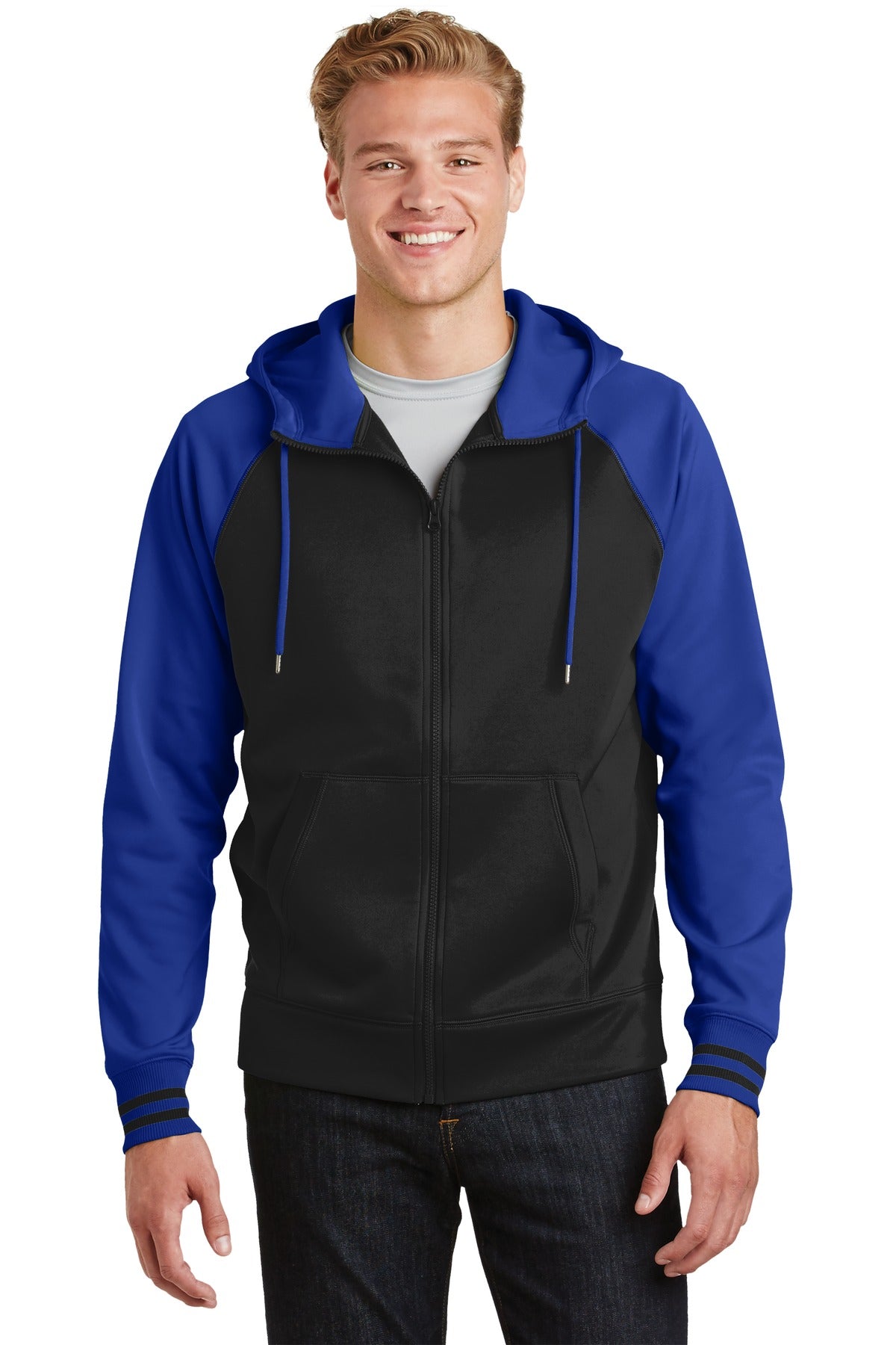 Sport-Tek® Sport-Wick® Varsity Fleece Full-Zip Hooded Jacket ST236