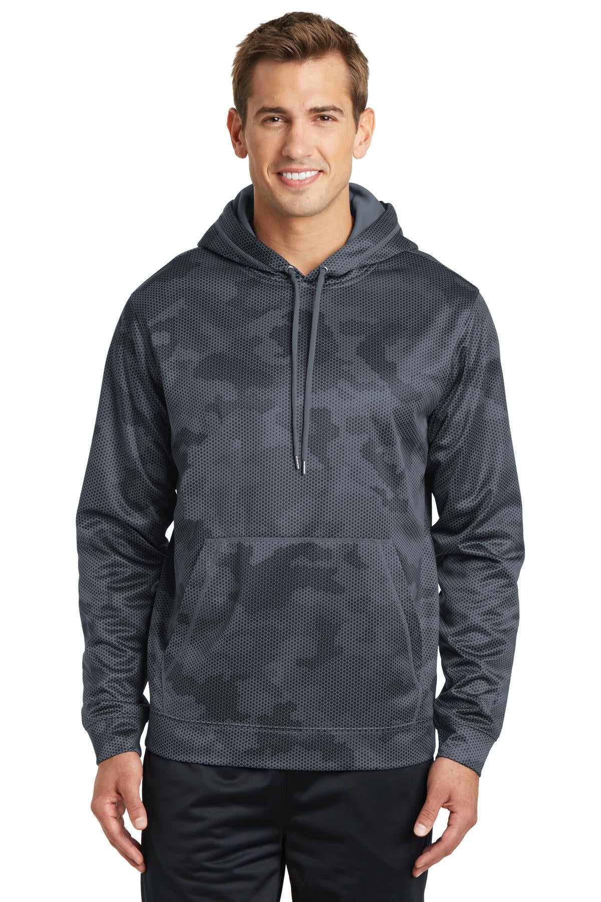 Sport-Tek® Sport-Wick® CamoHex Fleece Hooded Pullover ST240