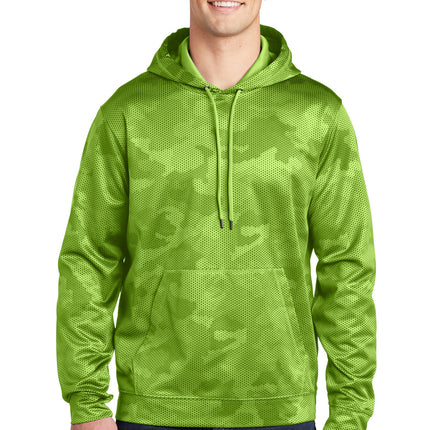 Sport-Tek ®  Sport-Wick ®  CamoHex Fleece Hooded Pullover. ST240
