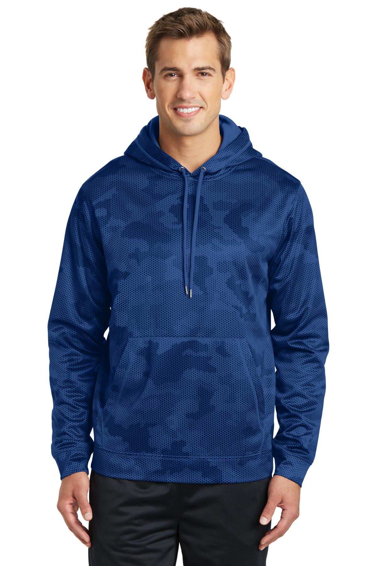 Sport-Tek® Sport-Wick® CamoHex Fleece Hooded Pullover ST240
