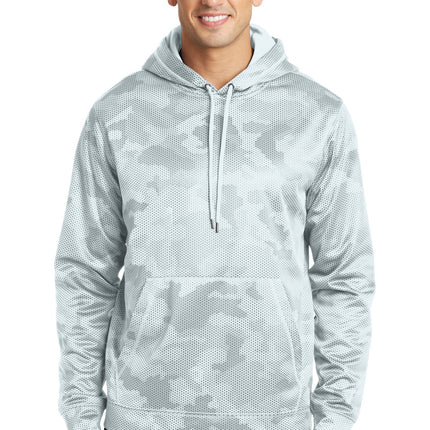 Sport-Tek ®  Sport-Wick ®  CamoHex Fleece Hooded Pullover. ST240