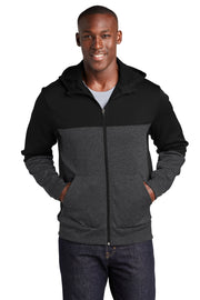 Sport-Tek® Tech Fleece Colorblock Full-Zip Hooded Jacket ST245