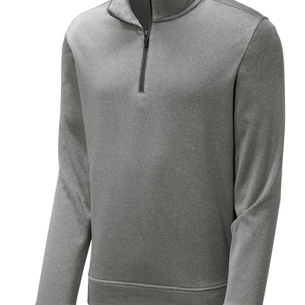 Sport-Tek  ®  PosiCharge  ®  Sport-Wick  ®  Heather Fleece Hooded Pullover. ST264