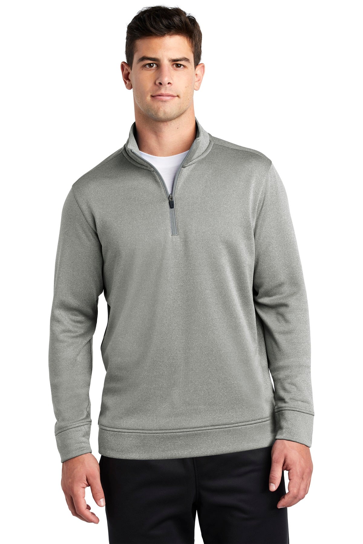 Sport-Tek ® PosiCharge ® Sport-Wick ® Heather Fleece 1/4-Zip Pullover ST263
